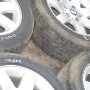 2004 BMW 318CI E46 CONVERTIBLE. SET OF 4 ALLOY WHEELS 205/55/16 TYRES DAMAGED