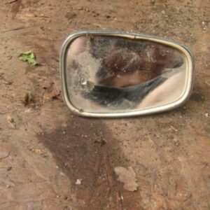ROVER P4. SIDE WING MIRROR REAR CHROME