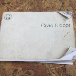 2002 HONDA CIVIC MK7 1.6 VTEC. VEHICLE HAND BOOK