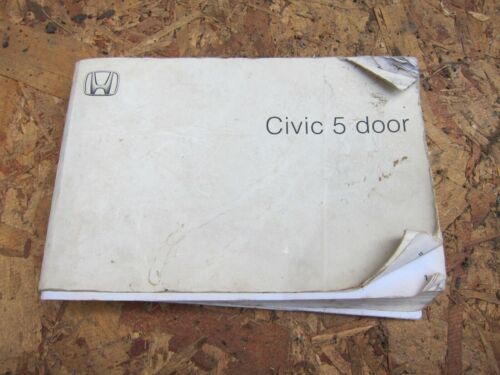 2002 HONDA CIVIC MK7 1.6 VTEC. VEHICLE HAND BOOK