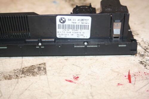 2004 BMW 318CI E46 CONVERTIBLE. CLIMATE CONTROL HEATER CONTROLLER 4126707 - Image 2