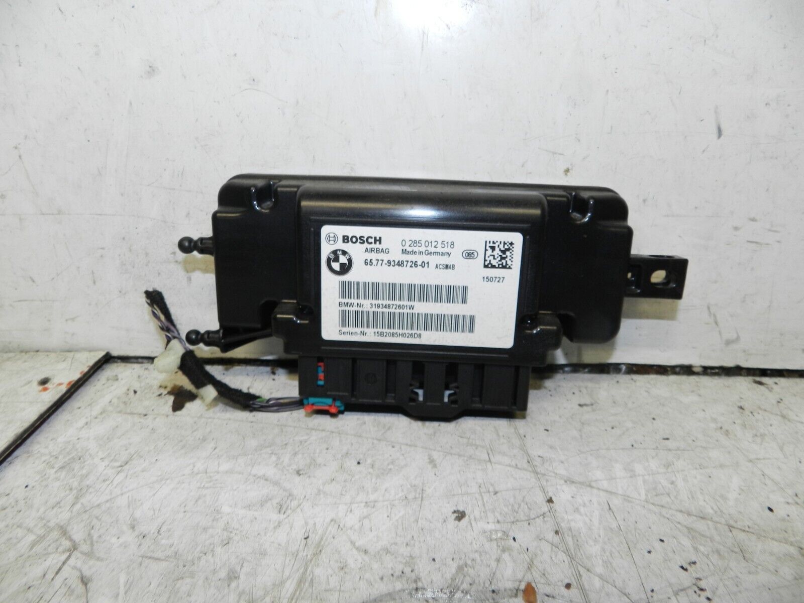 2014 BMW 1 SERIES F21 118D. 9348726 ECU BATTERY BAY CONTROL MODULE