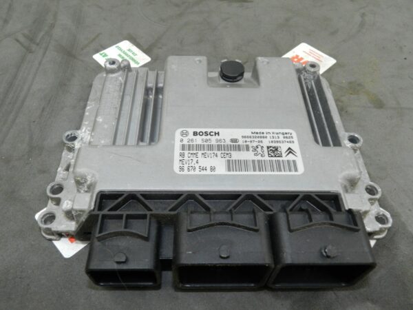 CITROEN DS3 1.6 ENGINE ECU 0261505963 9667054480