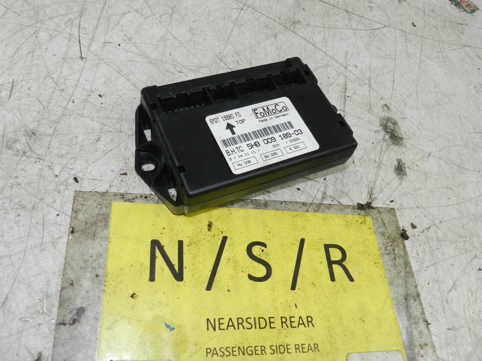 2012 FORD GALAXY MK3 TITANIUM. 6M2T19980FD REAR HEATER CONTROL MODULE UNIT - Image 2