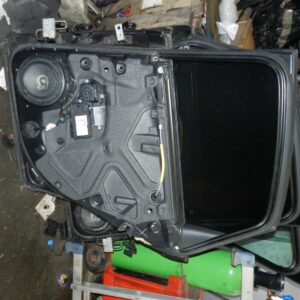 (121) 2007 AUDI A4 SALOON B7. DRIVER SIDE REAR DOOR IN BLACK DAMAGED PAINT