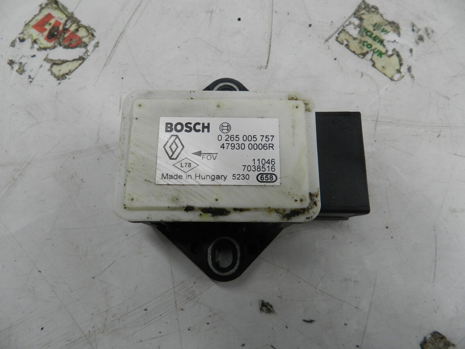 2011 NISSAN QASHQAI J10 MK1. AIR BAG CRASH SENSOR 0265005757