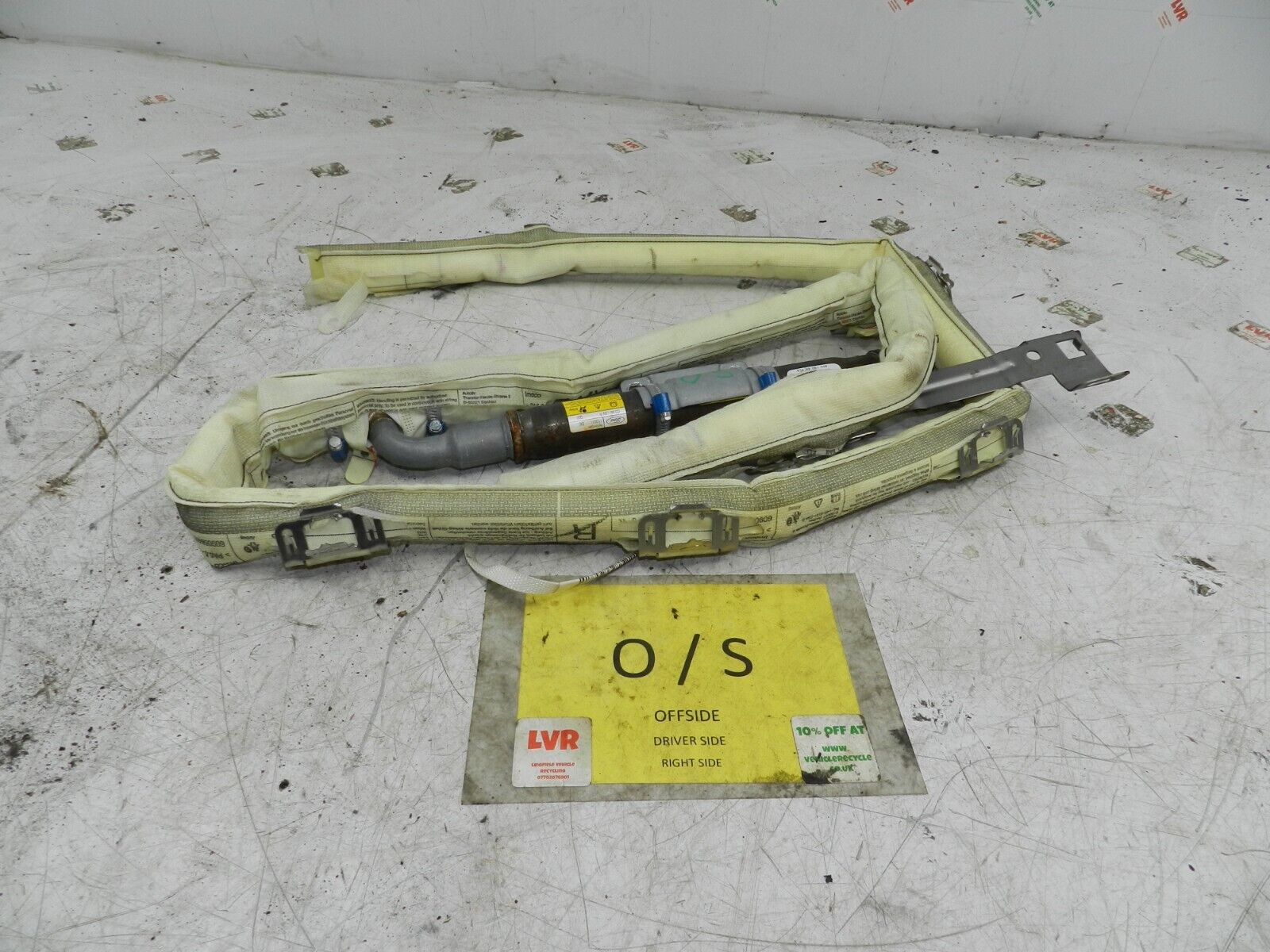2012 FORD GALAXY MK3 TITANIUM. DRIVER SIDE AIR BAG CURTAIN