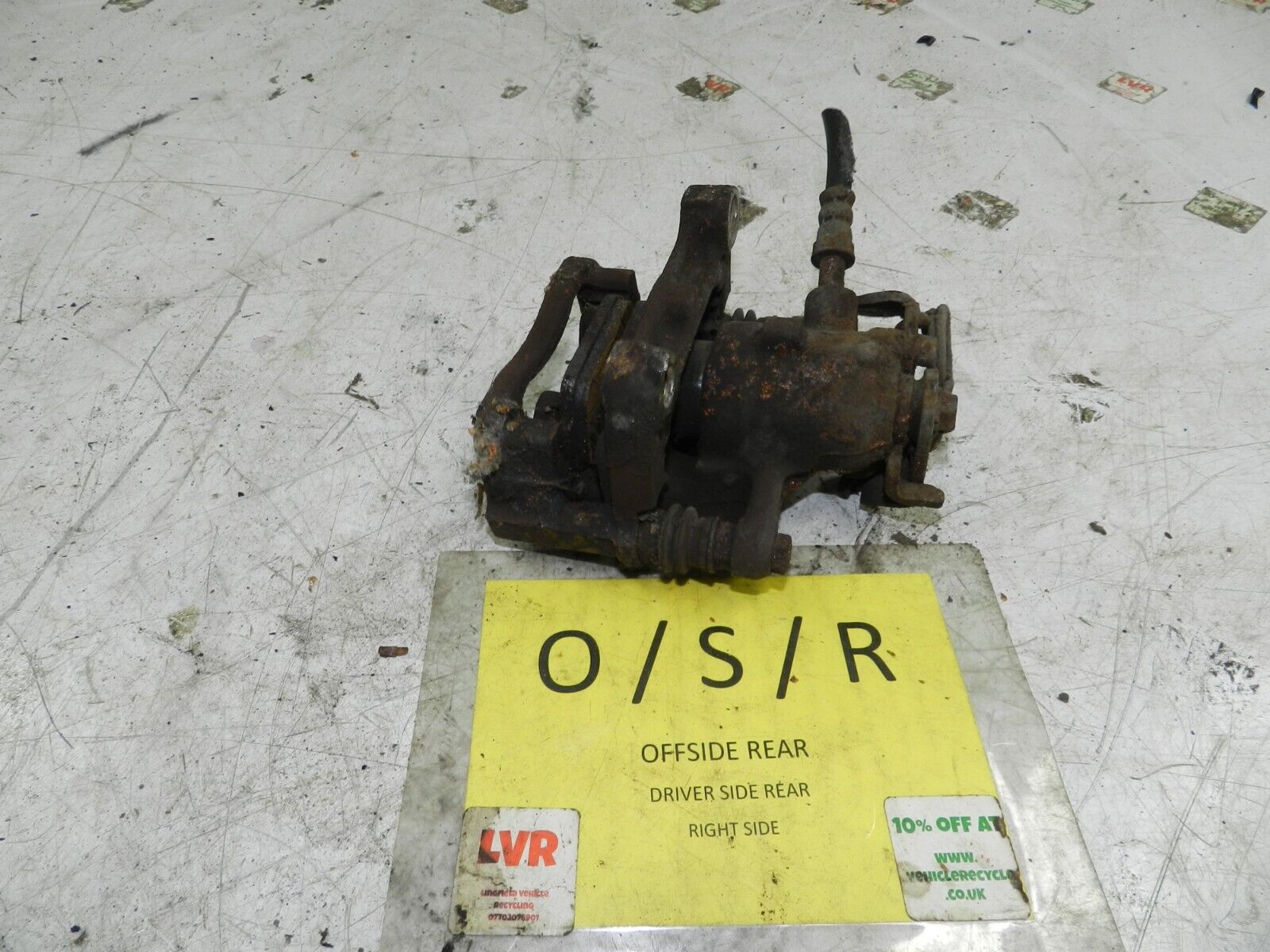 2012 FORD GALAXY MK3 TITANIUM. DRIVER SIDE REAR BRAKE CALIPER AND CARRIER - Image 3