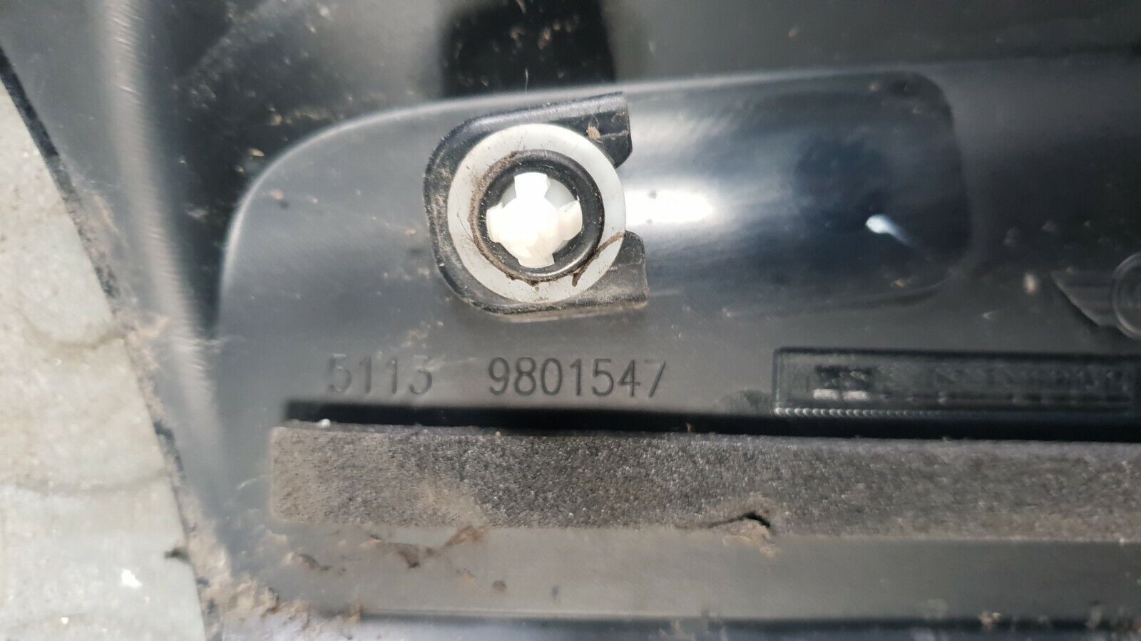 Mini Countryman 2014 1.6 Rear Left N/S Passenger Side D Post Cover Trim 9801547 - Image 4