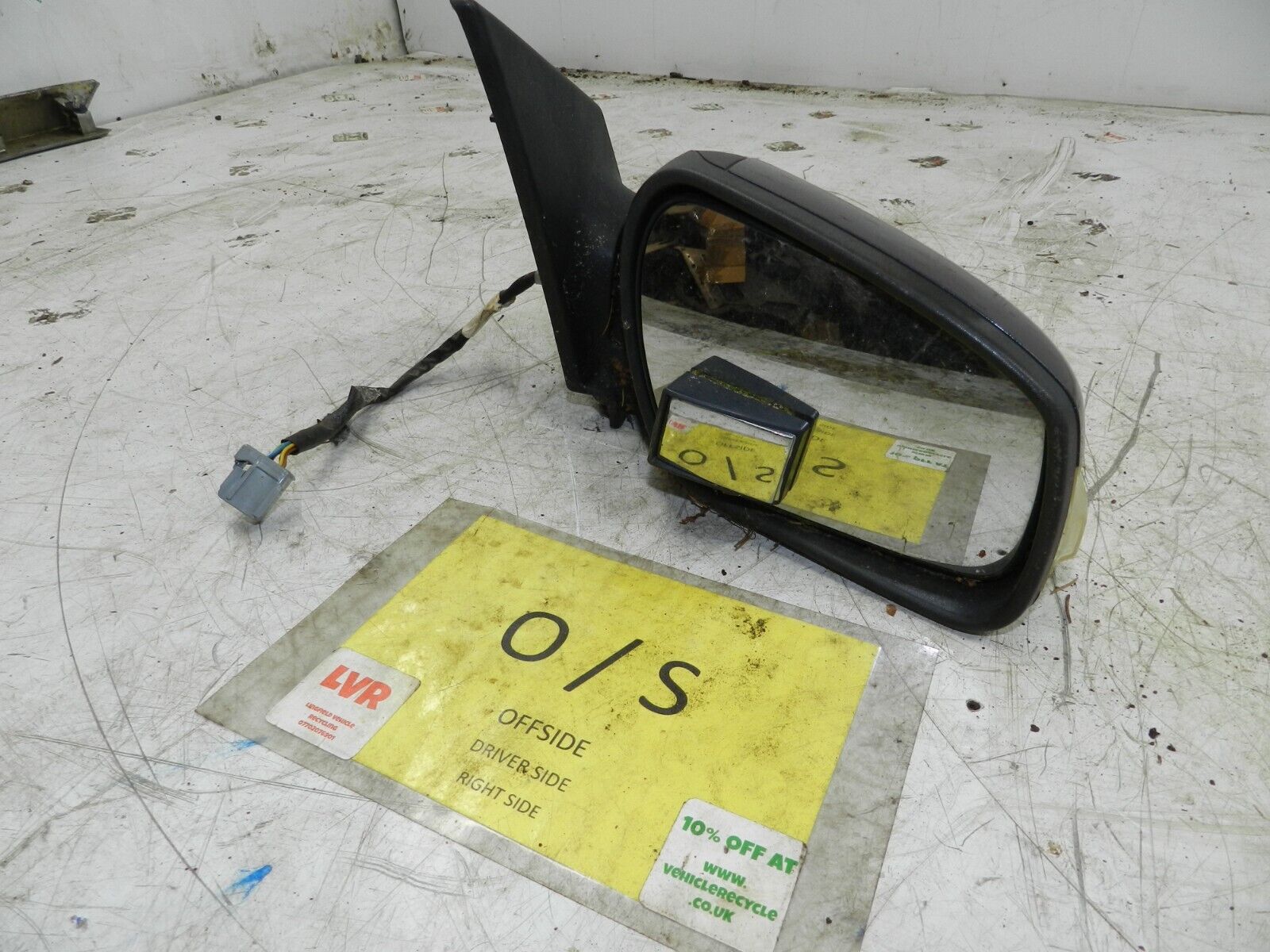 2008 FORD FOCUS CC CONVERTIBLE. DRIVER SIDE WING MIRROR IN PURPLE