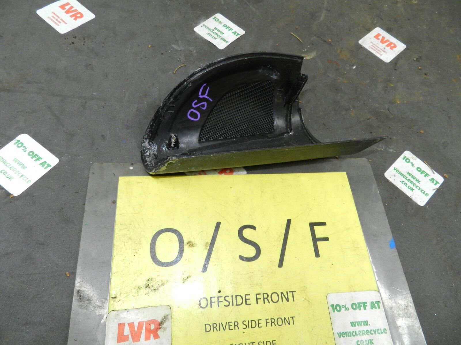 2008 FORD FOCUS CC CONVERTIBLE. DRIVER SIDE DOOR TWEETER COVER - Image 2