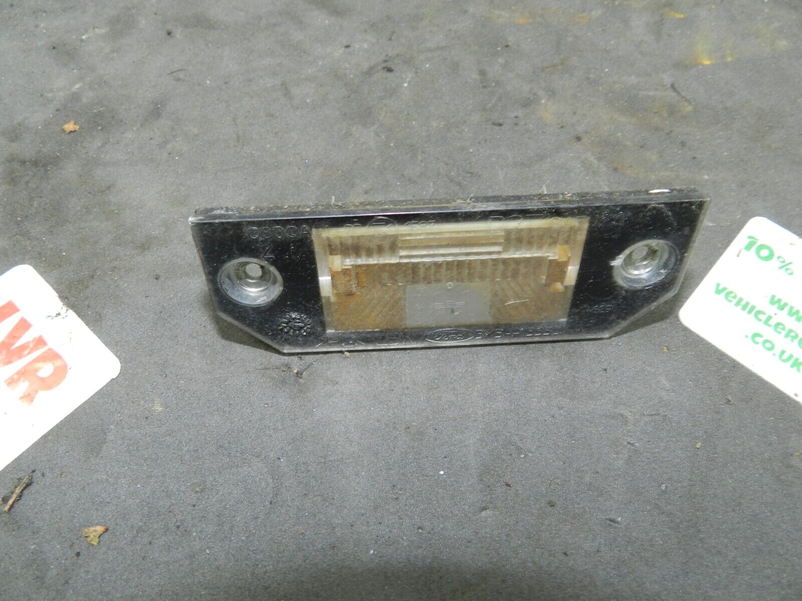 2008 FORD FOCUS CC CONVERTIBLE. NUMBER PLATE LIGHT