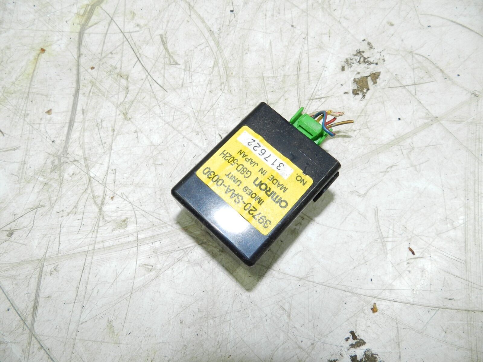 (129) 2005 HONDA JAZZ. 39720SAA0030 IMOES UNIT ANTI THEFT CONTROL MODULE