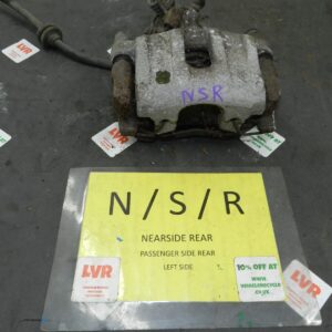 2008 FORD FOCUS CC CONVERTIBLE. PASSENGER SIDE REAR BRAKE CALIPER + CARRIER