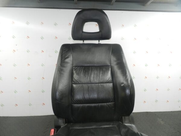 2006 MITSUBISHI SHOGUN MK3. PASSENGER FRONT BLACK LEATHER SEAT ELECTRIC HEATED - Image 5