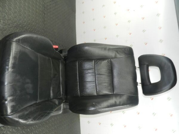 2006 MITSUBISHI SHOGUN MK3. PASSENGER FRONT BLACK LEATHER SEAT ELECTRIC HEATED - Image 6