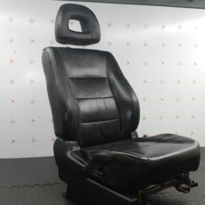 2006 MITSUBISHI SHOGUN MK3. DRIVER FRONT BLACK LEATHER SEAT ELECTRIC HEATED