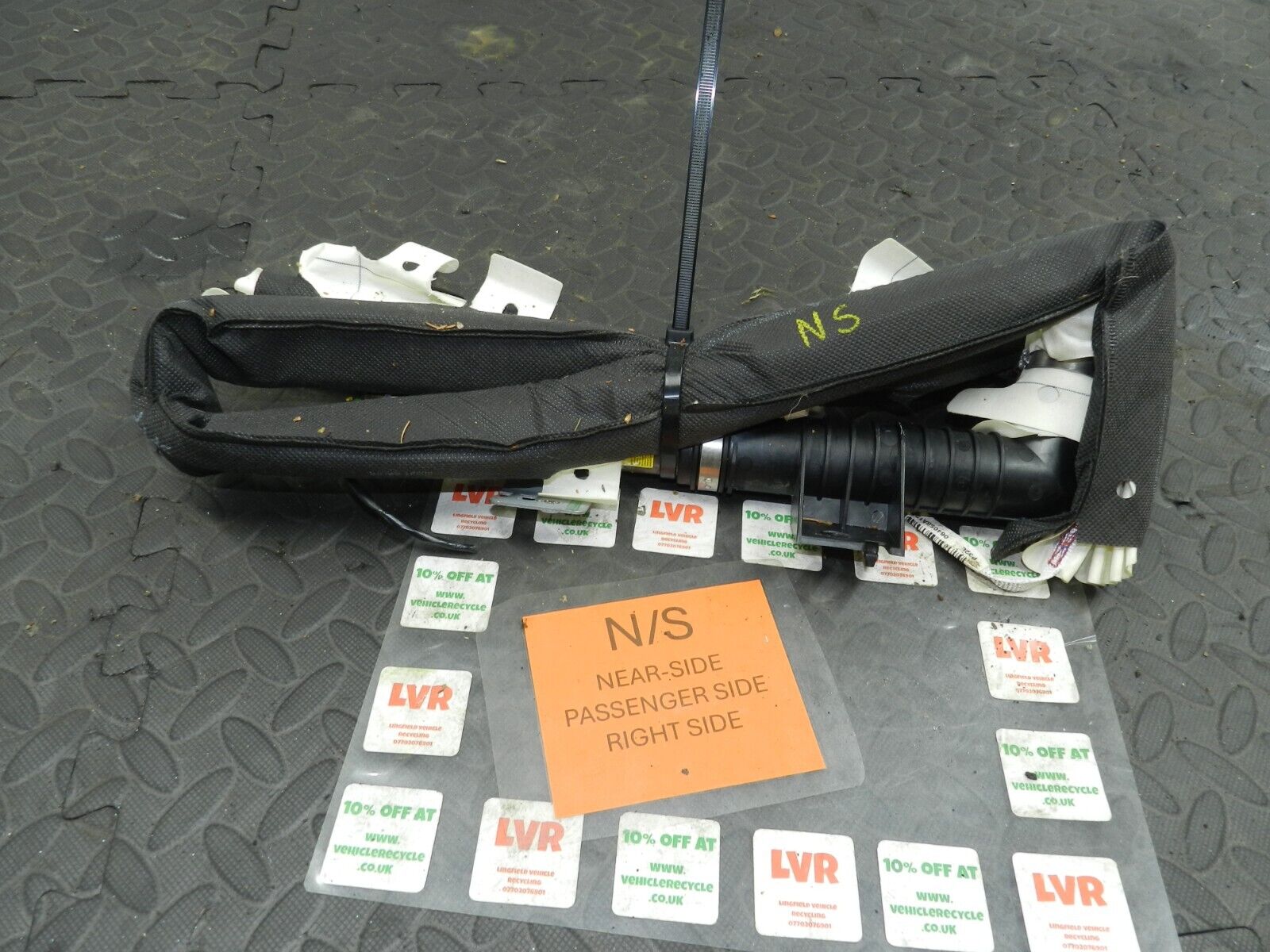 2009 NISSAN QASHQAI J10. PASSENGER SIDE AIR BAG CURTAIN