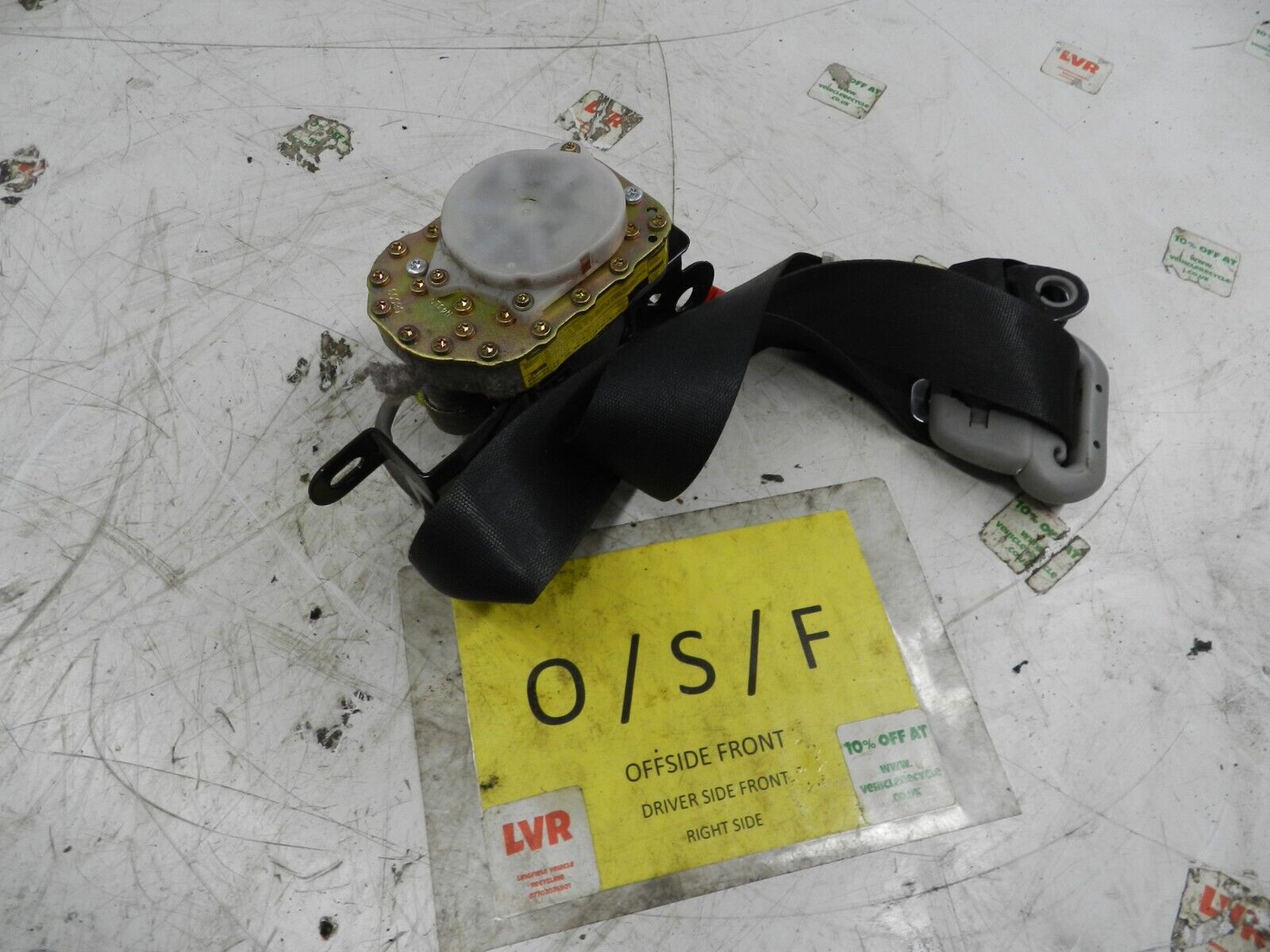 2006 MITSUBISHI SHOGUN PININ. DRIVER SIDE FRONT SEATBELT
