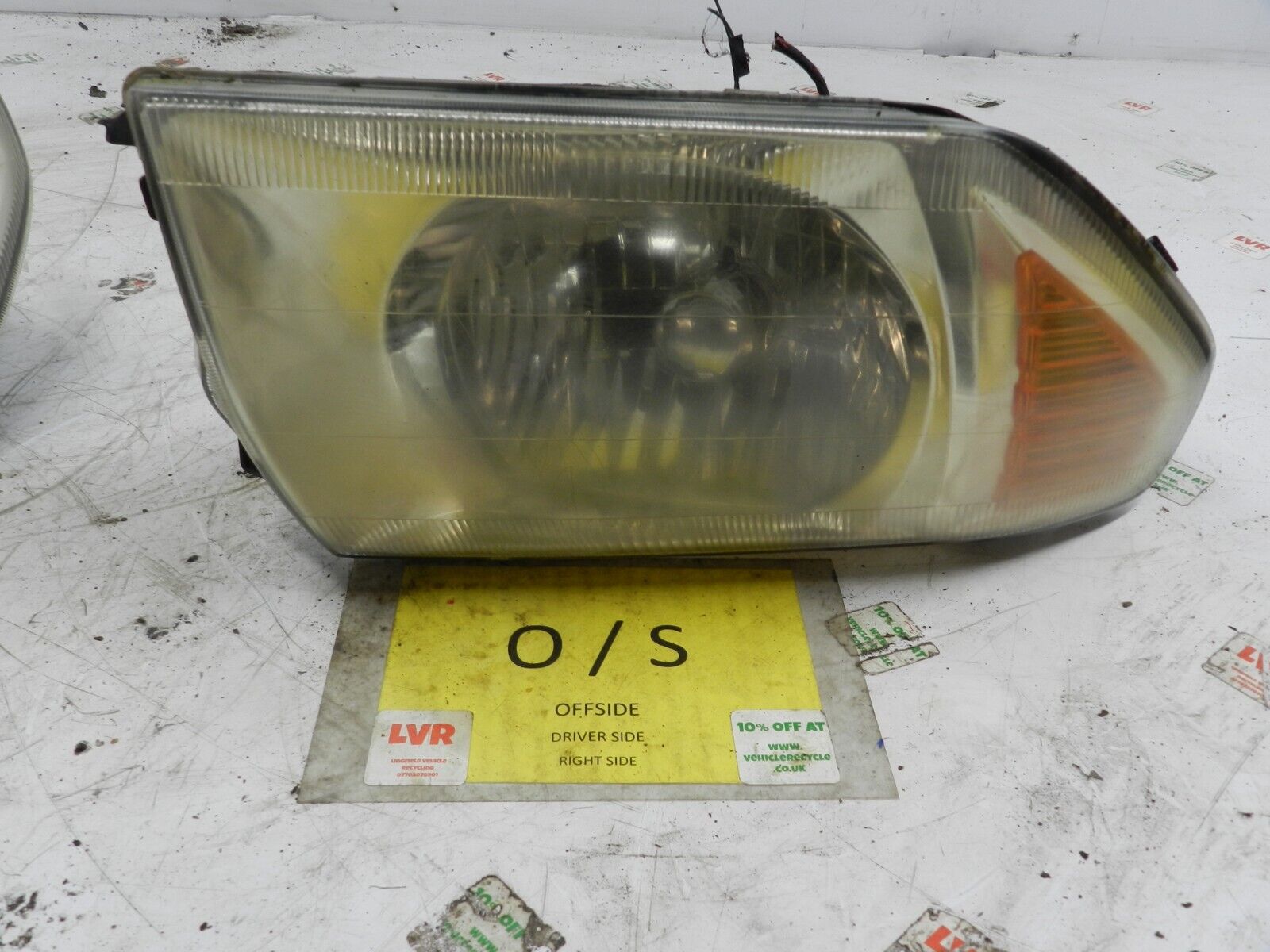 2006 MITSUBISHI SHOGUN PININ DRIVER SIDE HEADLIGHT