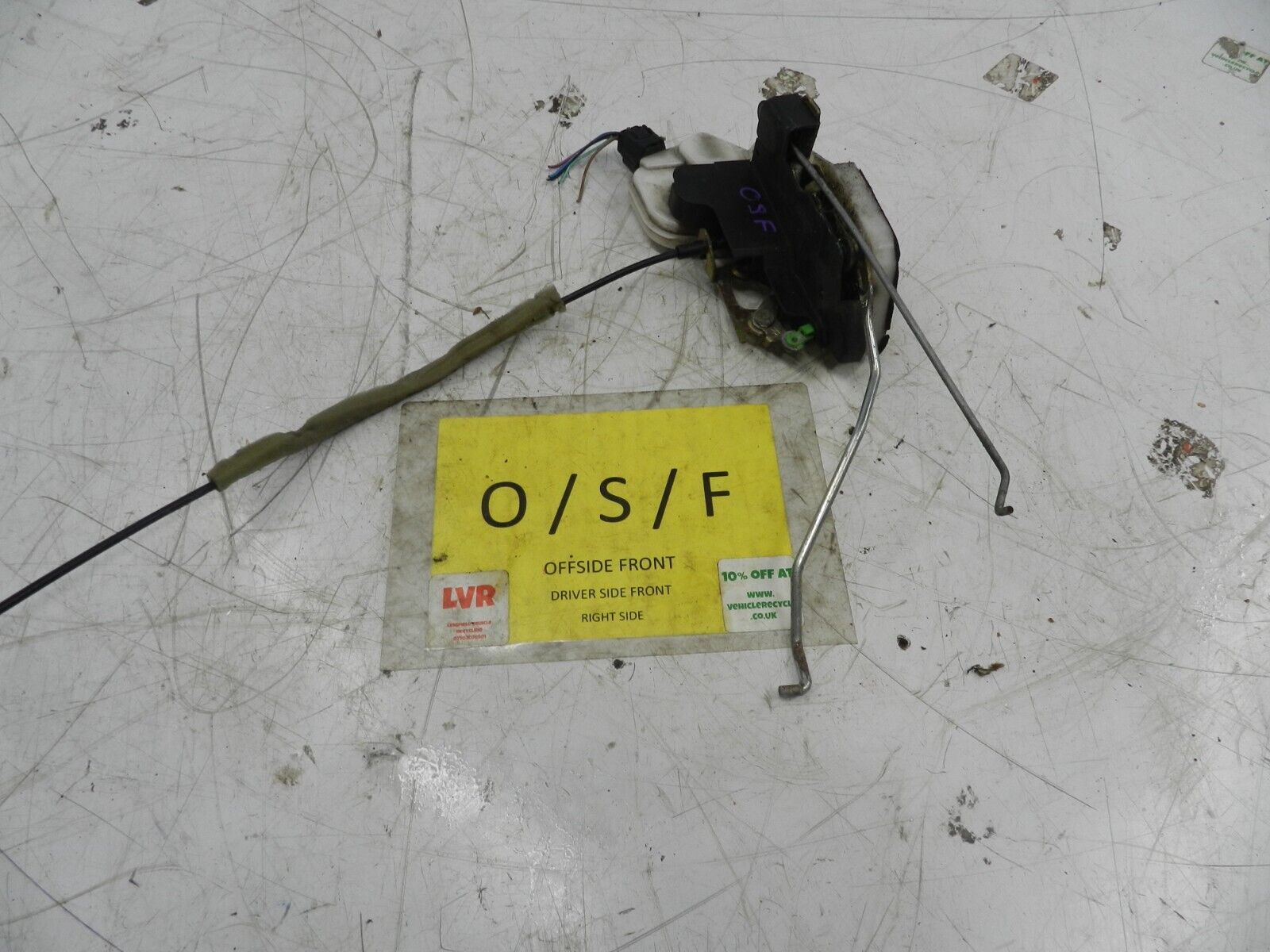2006 MITSUBISHI SHOGUN PININ DRIVER SIDE FRONT DOOR LOCK MOTOR MECHANISM LATCH