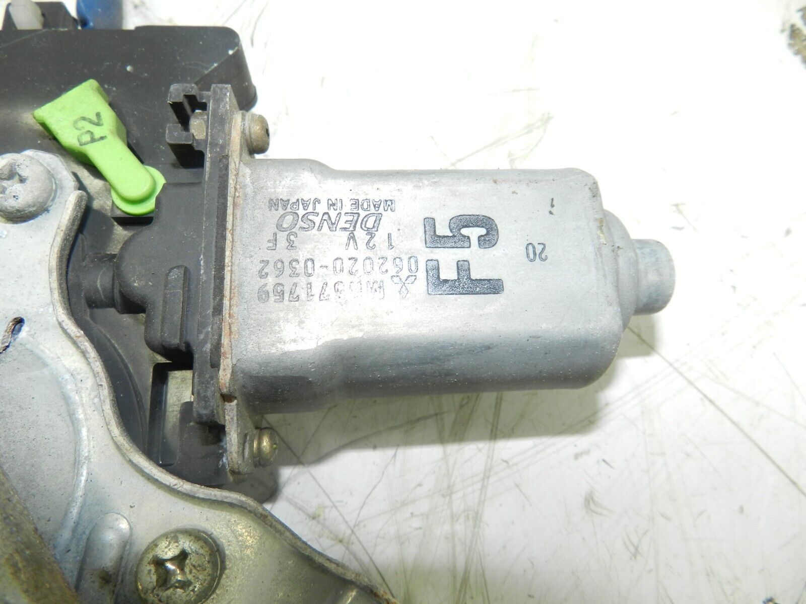 2006 MITSUBISHI SHOGUN PININ PASSENGER SIDE FRONT WINDOW REGULATOR AND MOTOR - Image 3