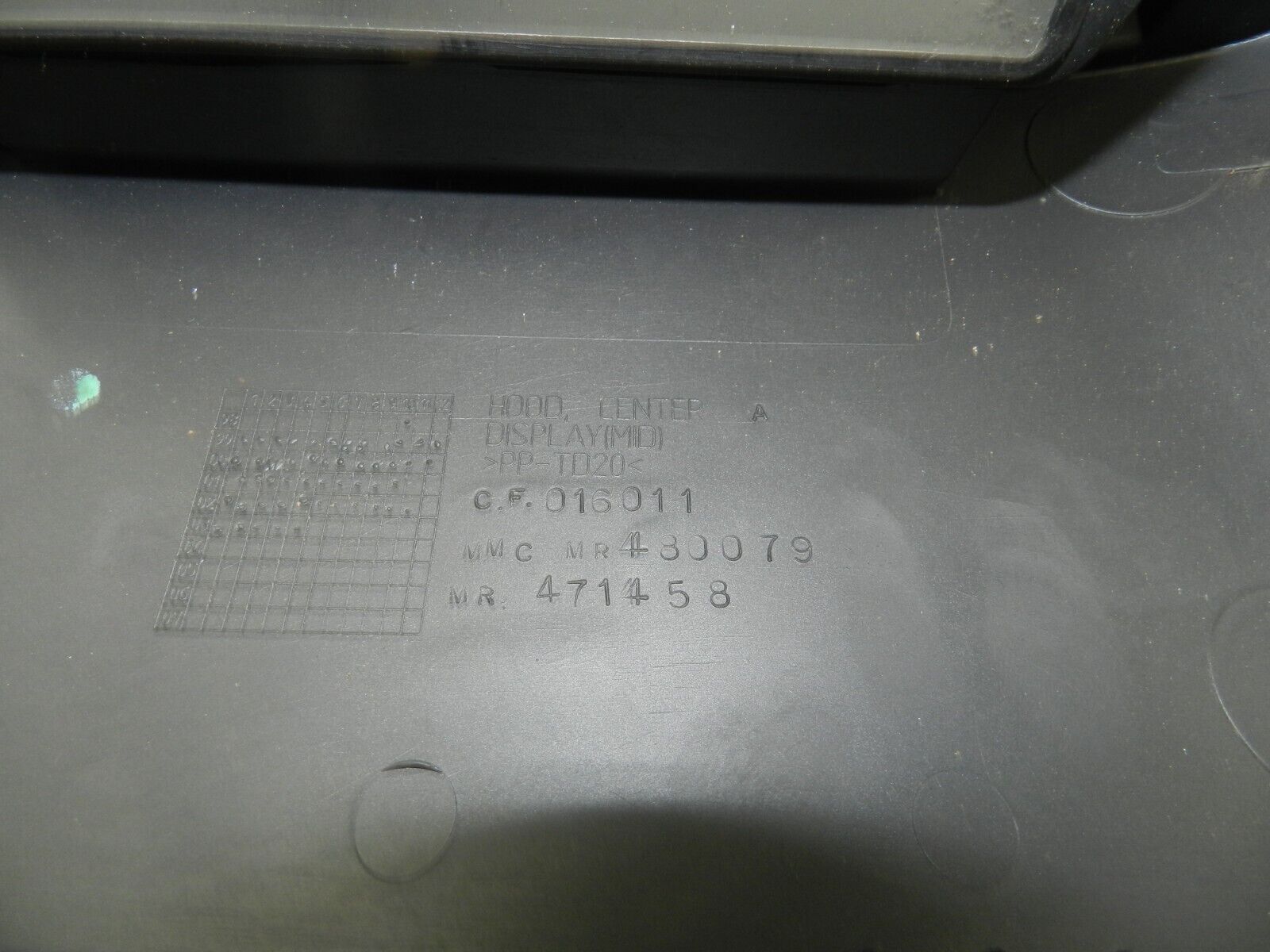 2006 MITSUBISHI SHOGUN PININ CENTRE CONSOLE CLOCK SURROUND DASH TRIM - Image 3