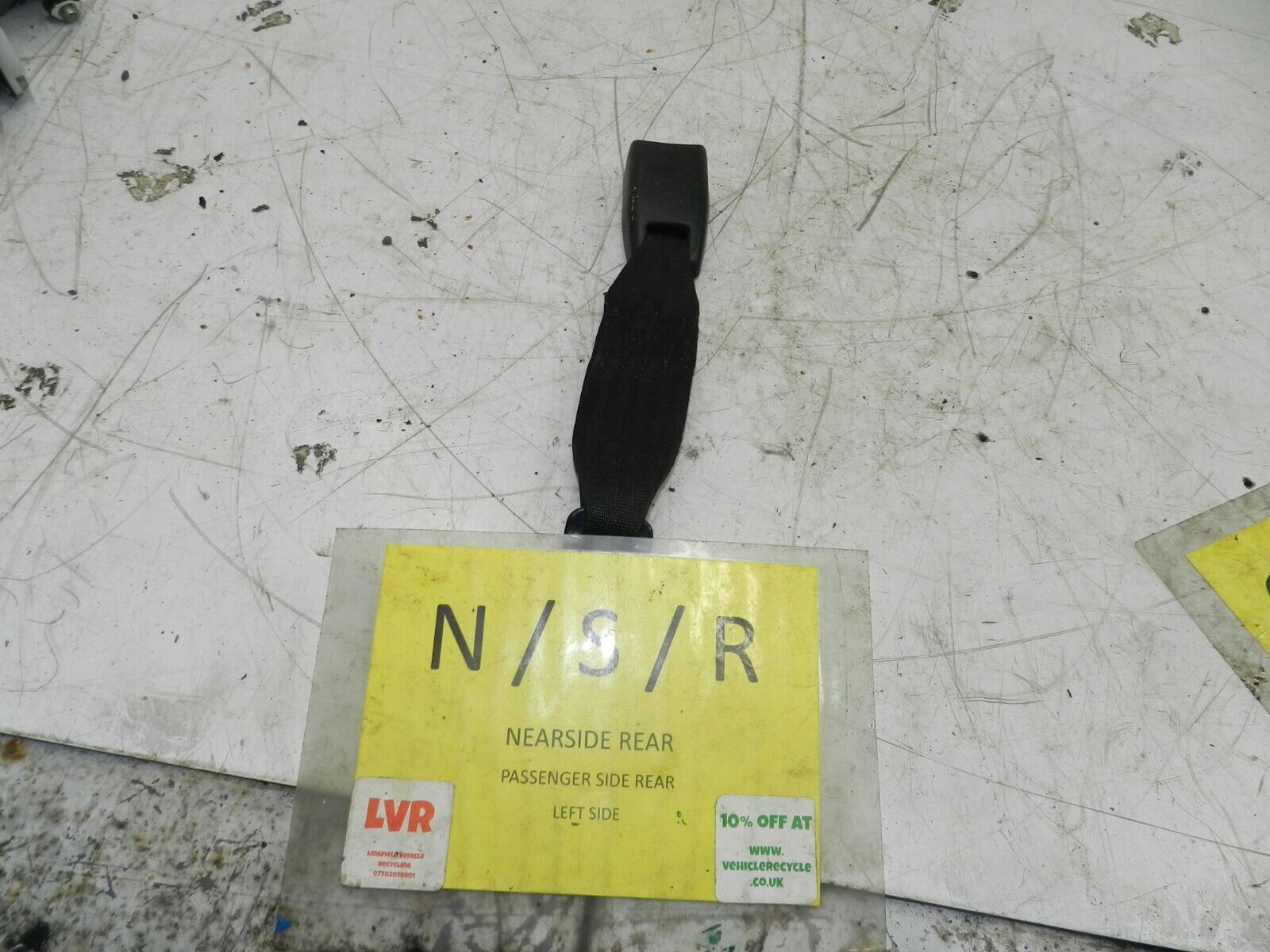 2006 MITSUBISHI SHOGUN PININ PASSENGER SIDE REAR SEAT BELT BUCKLE