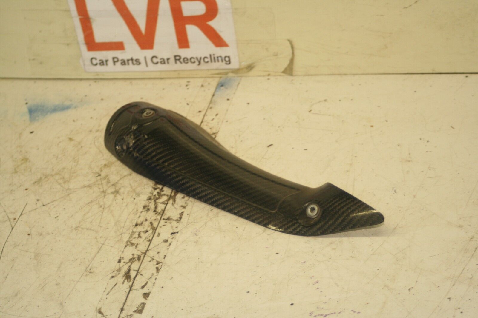 2020 KAWASAKI NINJA 125 CC. EXHAUST GUARD CARBON FIBRE SCUFFED SHIELD