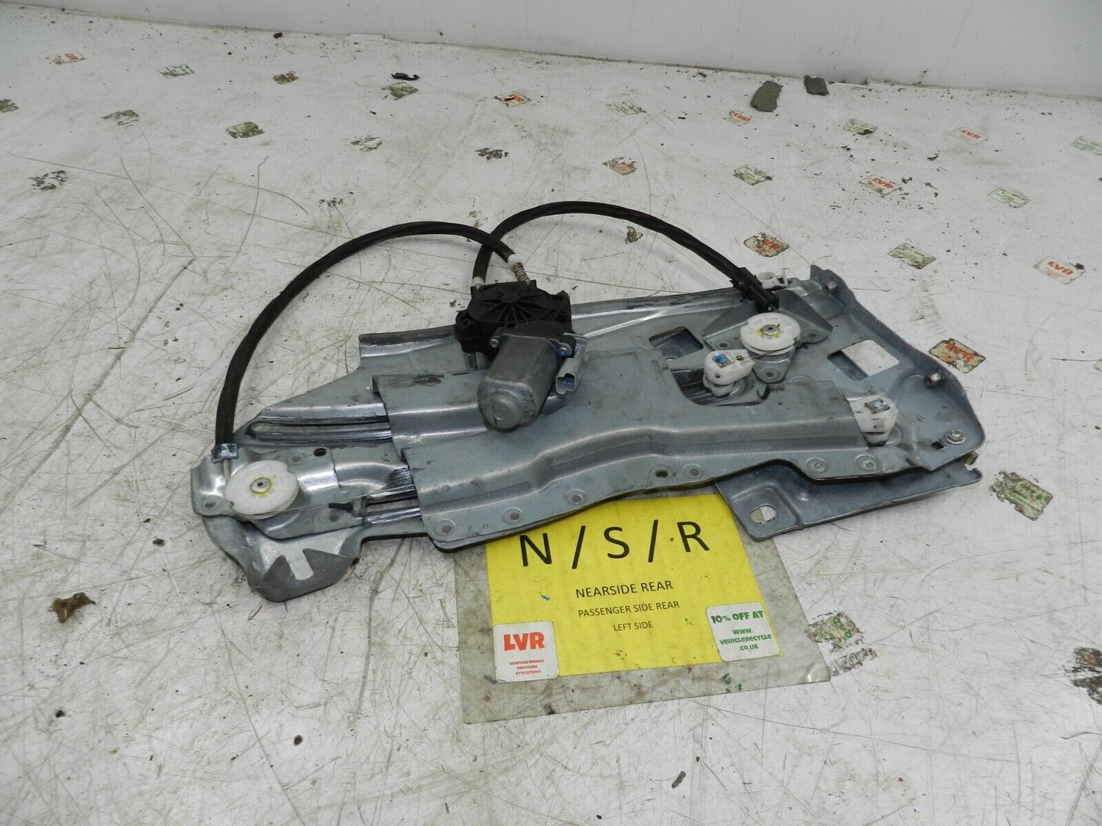 (135) 2003 CITROEN C3 PLURIEL CONVERTIBLE. PASSENGER REAR WINDOW REGULATOR MOTOR