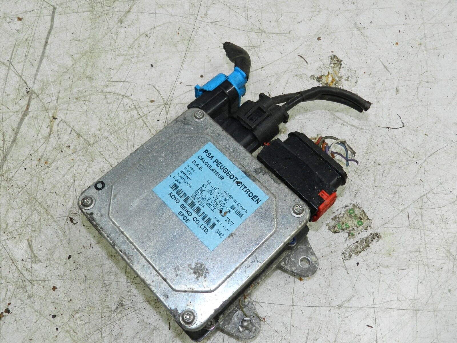 (135) 2003 CITROEN C3 PLURIEL CONVERTIBLE. ELECTRONIC STEERING ECU 9649847780