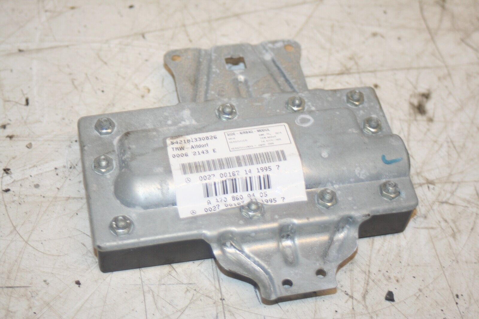 2000 MERCEDES C CLASS W202. A1708600405 FRONT DRIVER DOOR AIRBAG SIDE