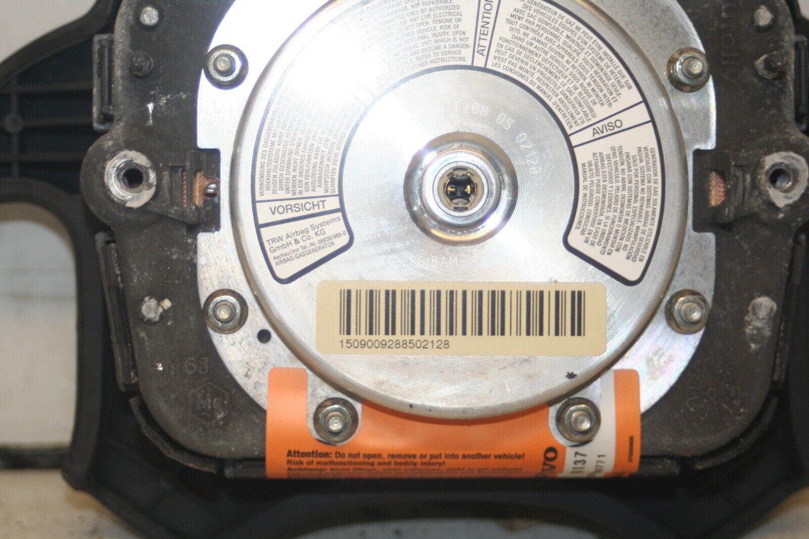 1999 VOLVO C70 2.4 PETROL. DRIVER SIDE STEERING WHEEL AIRBAG - Image 3