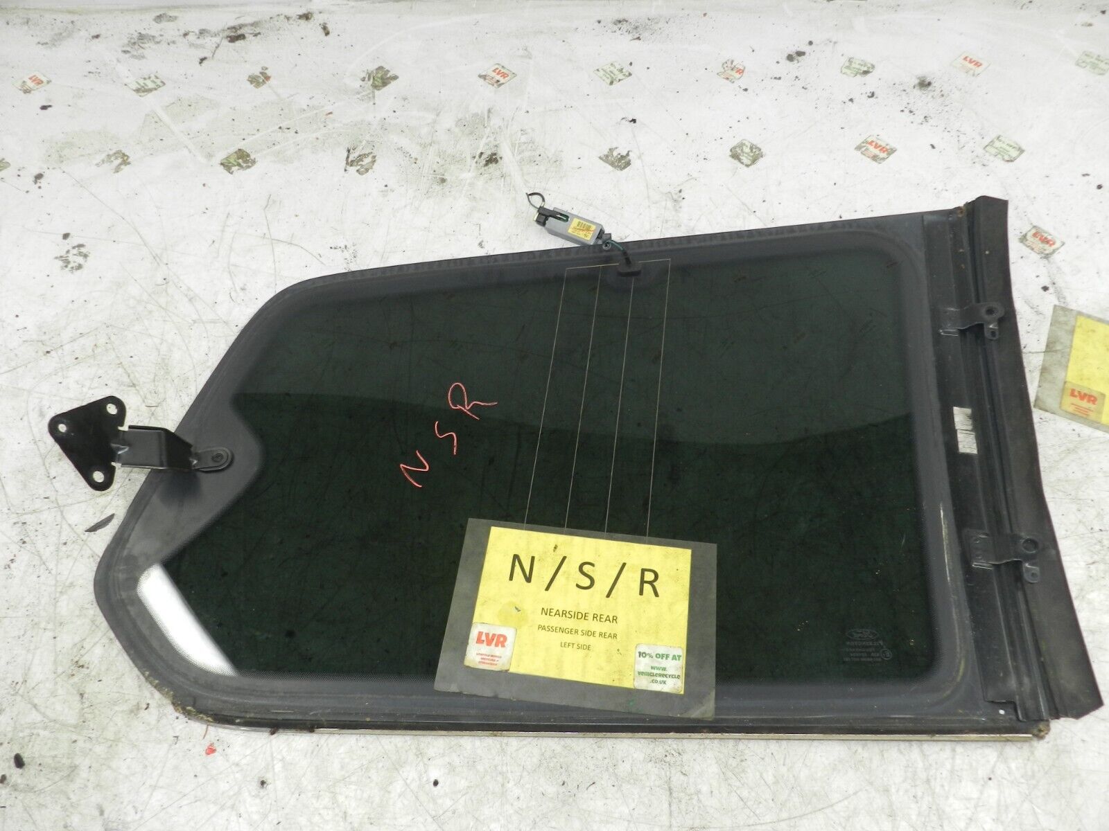 2012 FORD GALAXY MK3 TITANIUM. PASSENGER SIDE REAR QUARTER GLASS WINDOW - Image 3