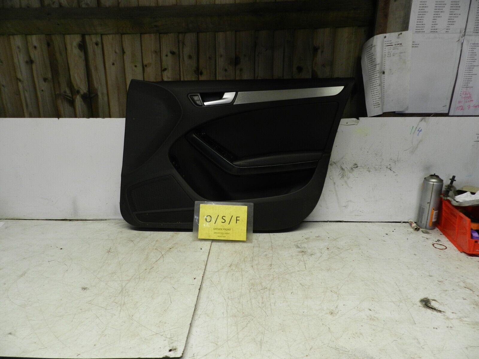 2014 AUDI S4 QUATRO A4 B8. DRIVER SIDE FRONT DOOR CARD