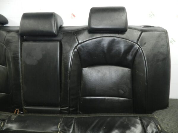 2009 NISSAN QASHQAI J10. REAR BENCH BLACK LEATHER SEATS - Image 3