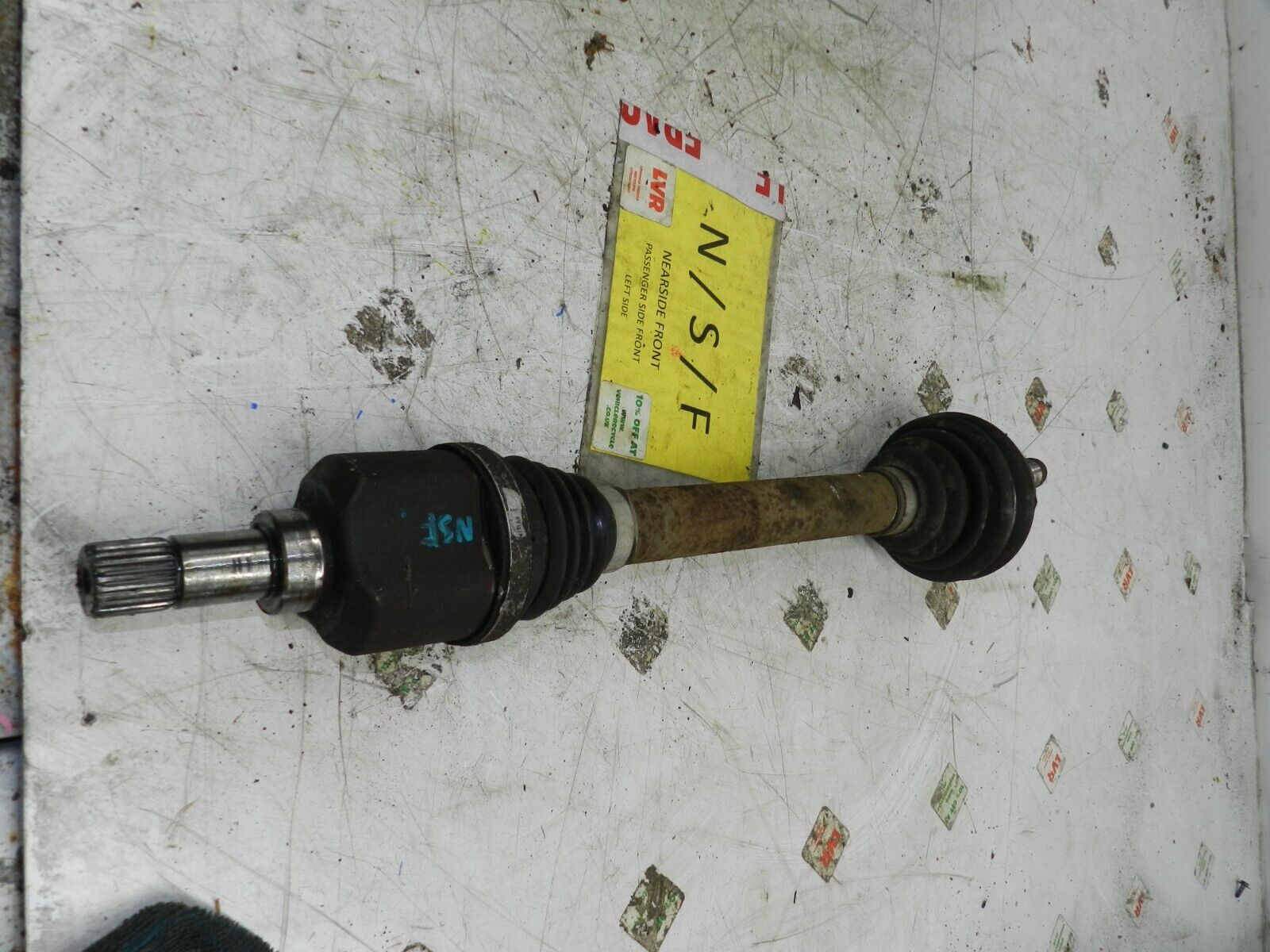 2015 CITROEN BERLINGO MK2. PASSENGER SIDE FRONT DRIVE SHAFT - Image 2
