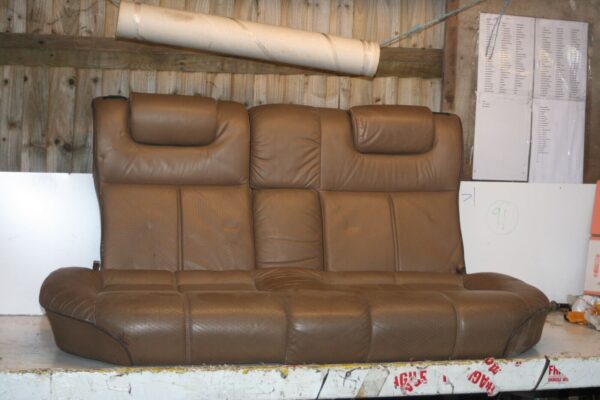 1990 FORD GRANADA MK3. BROWN LEATHER SEAT SET ELECTRIC HEATED FRONT SEATS - Image 4
