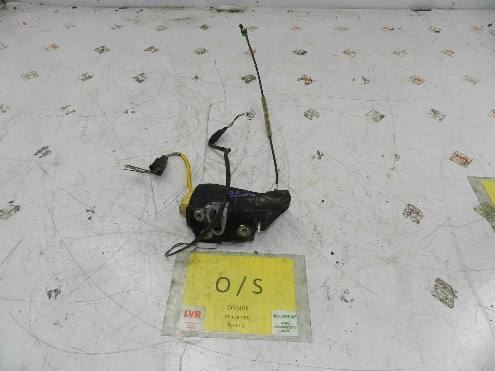 1993 FORD GRANADA DORCHESTER. DRIVER SIDE MIDDLE DOOR LOCK MOTOR MECHANISM