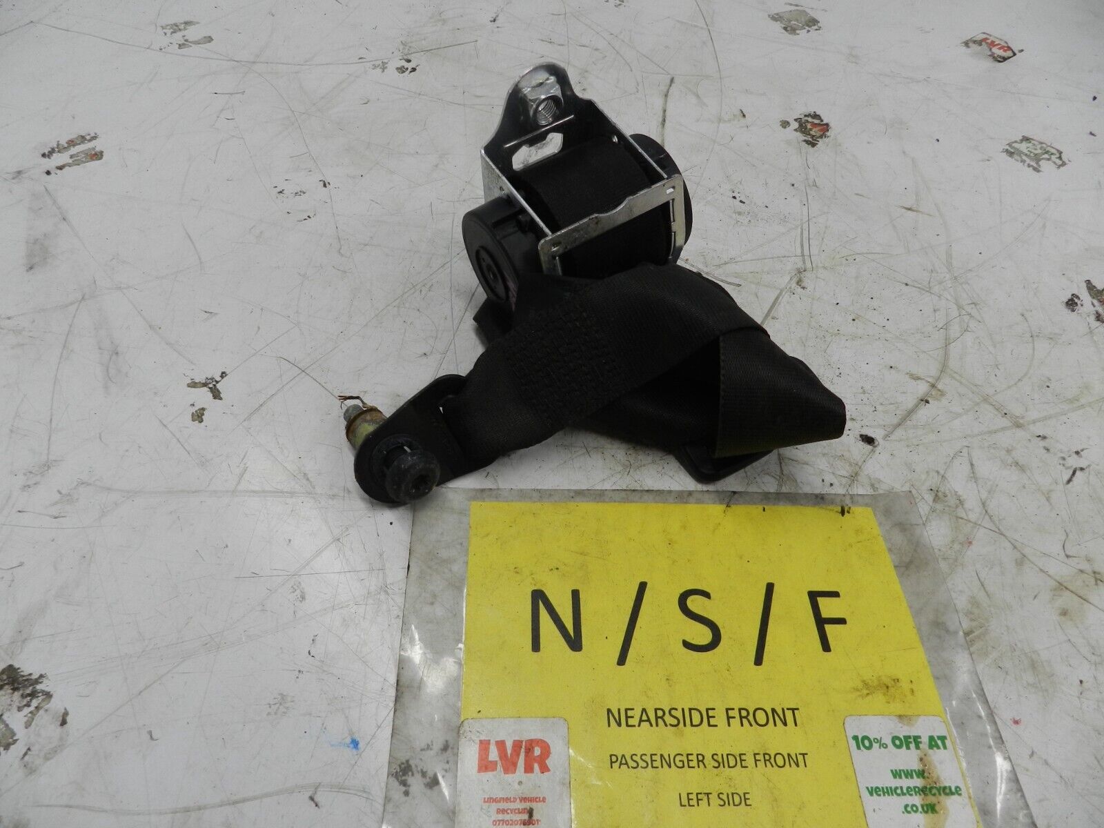 2006 LAND ROVER FREELANDER 1 FACELIFT TD4 L314. PASSENGER SIDE FRONT SEAT BELT - Image 4