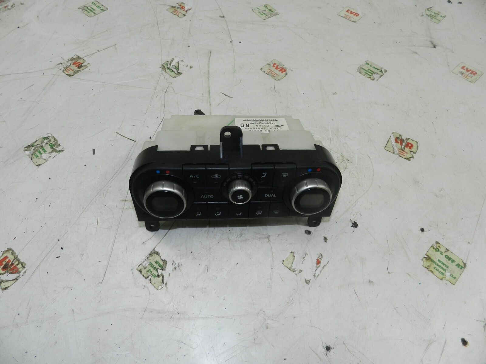 2011 NISSAN QASHQAI J10 MK1. HEATER CONTROLS CLIMATE CONTROL 27500 BR47B