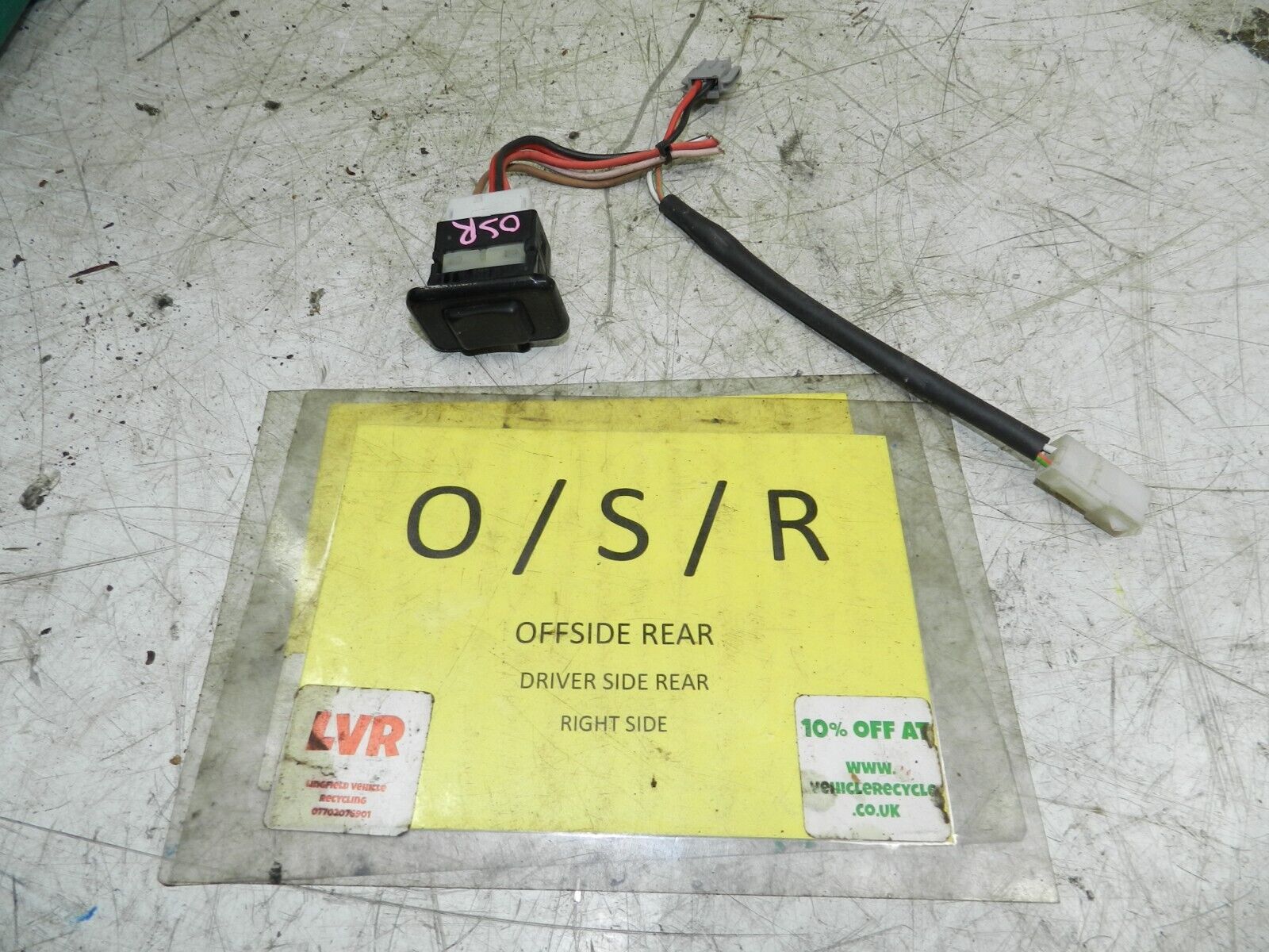 1990 VOLVO 700 740. DRIVER SIDE REAR WINDOW SWITCH