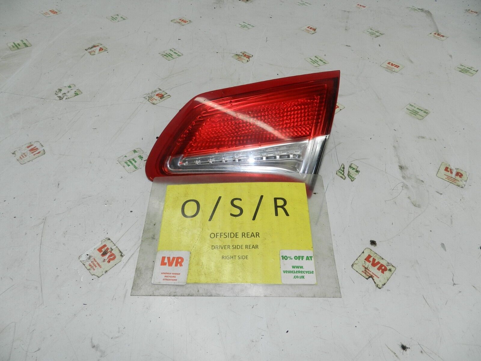 2012 CITROEN C4 VTS MK2 HATCHBACK. DRIVER SIDE REAR LIGHT UNIT 9672155480-01