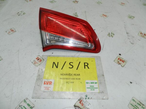 2012 CITROEN C4 VTS MK2 HATCHBACK. PASSENGER SIDE REAR LIGHT UNIT 9672155880-01