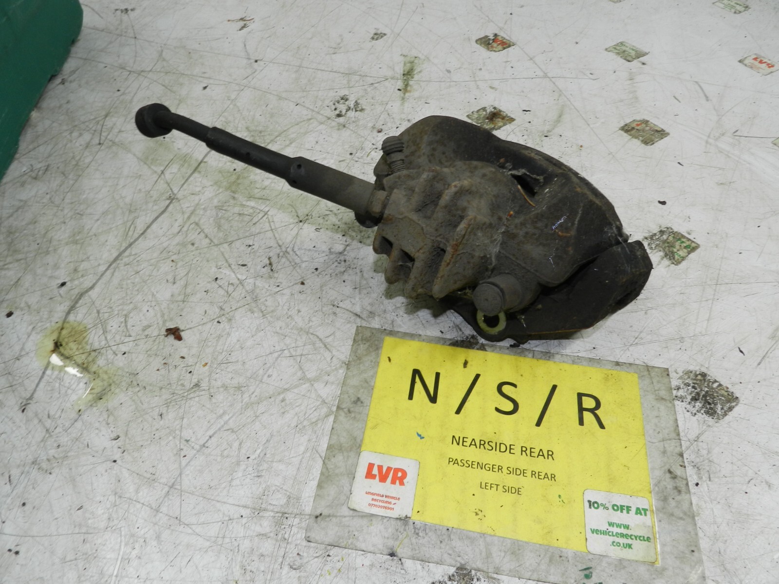 2015 CITROEN BERLINGO MK2. PASSENGER SIDE REAR BRAKE CARRIER + CALIPER