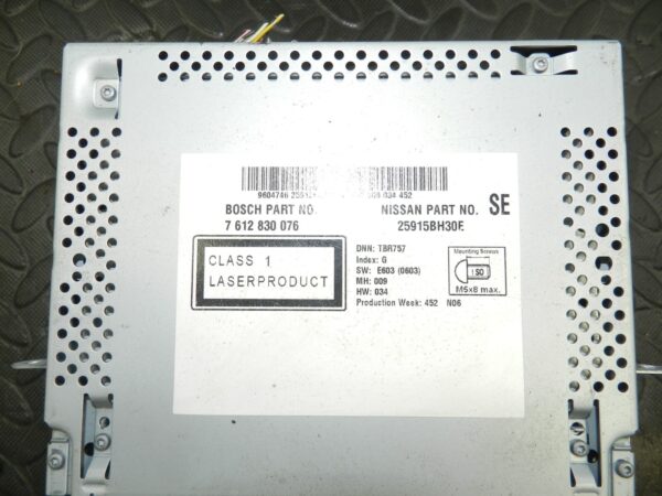 2009 NISSAN QASHQAI J10. CD SAT NAV RADIO 25915BH30E - Image 3
