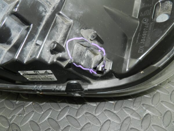 (H0015) INSURANCE HEADLIGHT FIAT DOBLO DRIVER SIDE   *DAMAGED* - Image 9