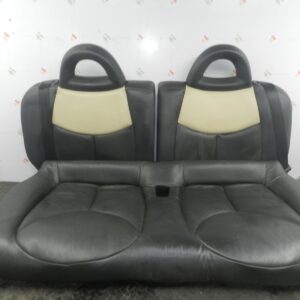 156. 2003 CITROEN C3 PLURIEL CONVERTIBLE. REAR LEATHER SEATS BLACK & CREAM