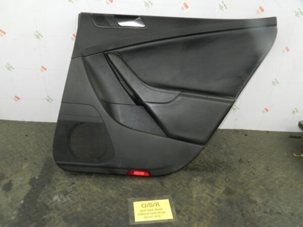 161, 2008 VOLKSWAGEN PASSAT B6 ESTATE. DRIVER SIDE REAR DOOR CARD