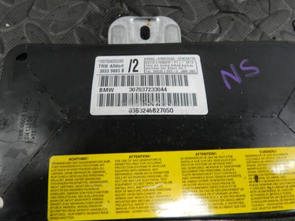 143. 2003 BMW E46 318Ci CONVERTIBLE. PASSENGER SIDE DOOR AIR BAG - Image 2
